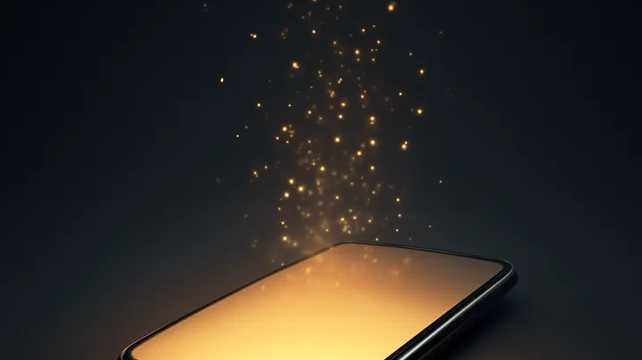 7444BDT COM - Modern phone with glowing screen 7444BDT COM Modern phone with glowing screen